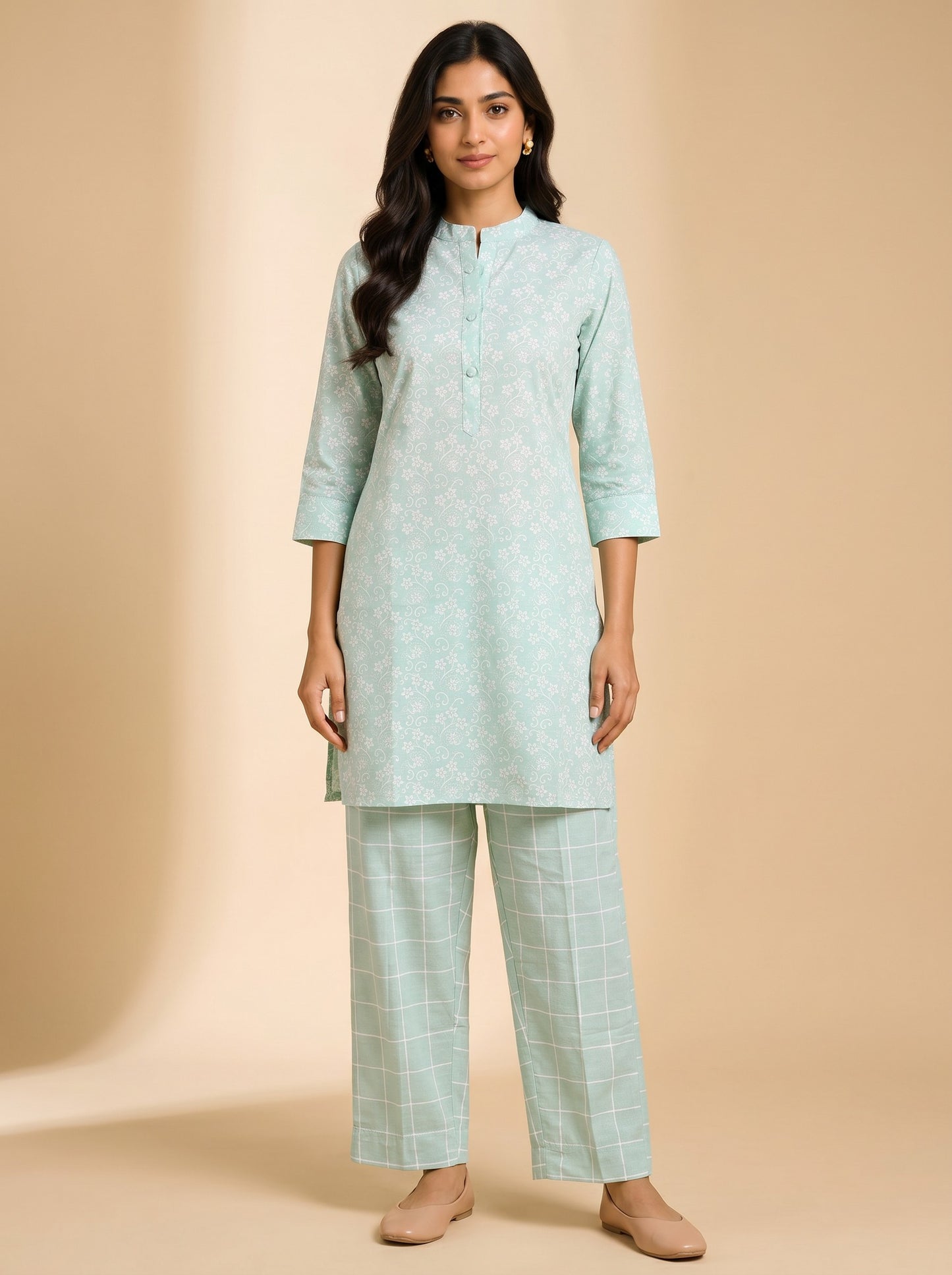 Mint Meadow Kurta Set