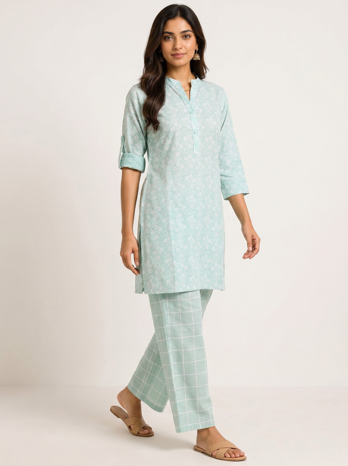 Mint Meadow Kurta Set