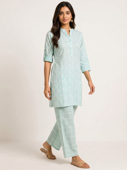 Mint Meadow Kurta Set