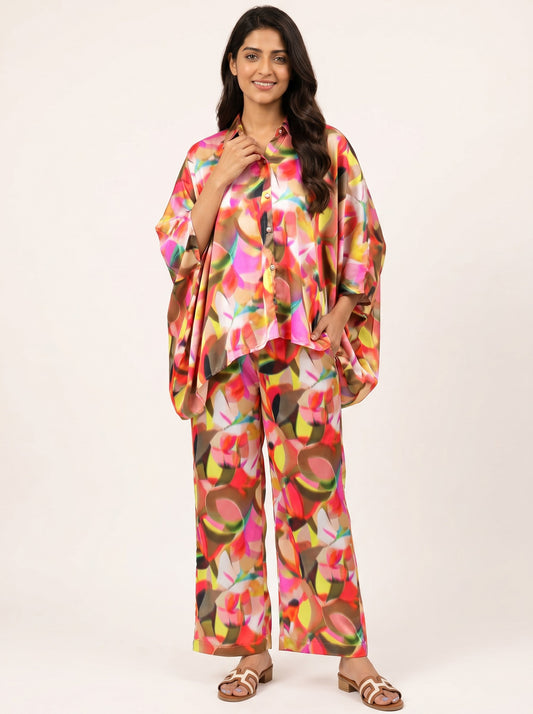 Sunset Muse Satin Co-Ord Set