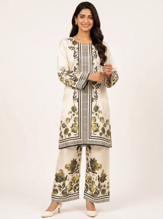 Ivory Garden Cotton Co-Ord Set