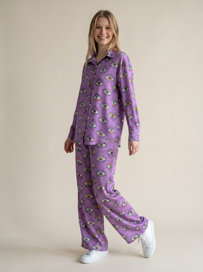 Lavender Evil Eye Co-Ord Set