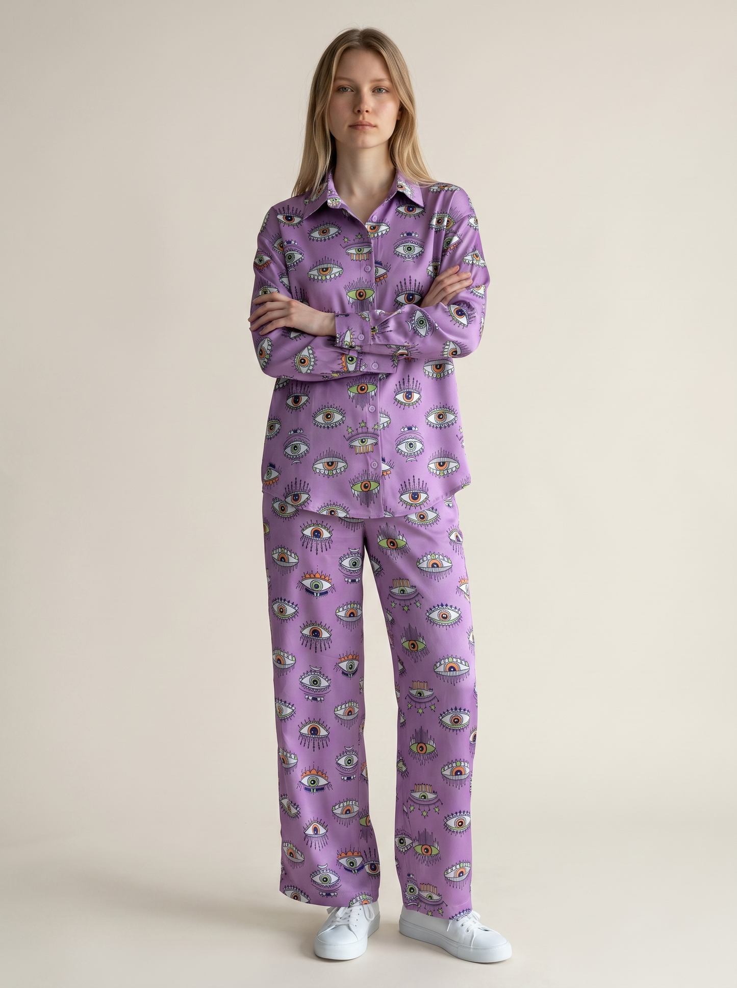 Lavender Evil Eye Co-Ord Set