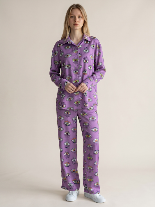 Lavender Evil Eye Co-Ord Set