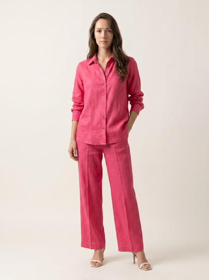 Fuchsia Linen Co-Ord Set