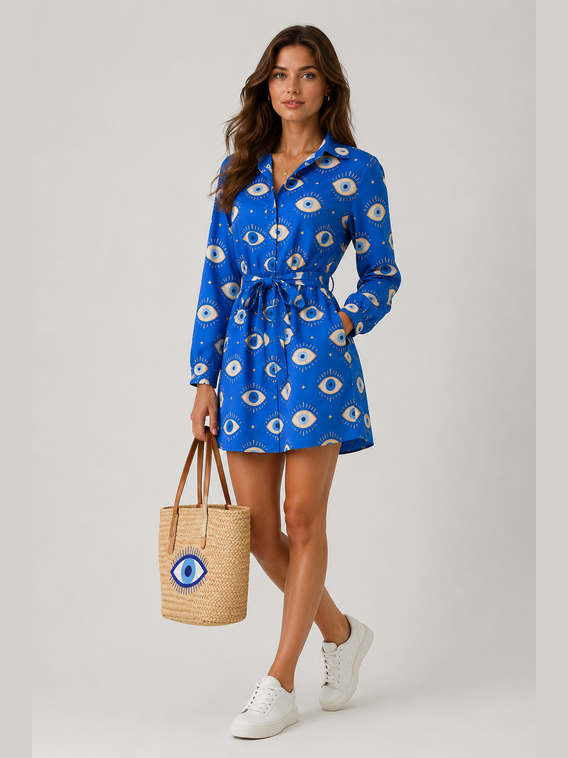 Azure Evil Eye Dress