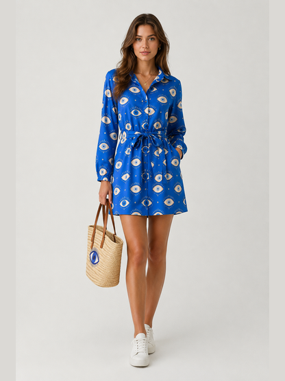 Azure Evil Eye Dress