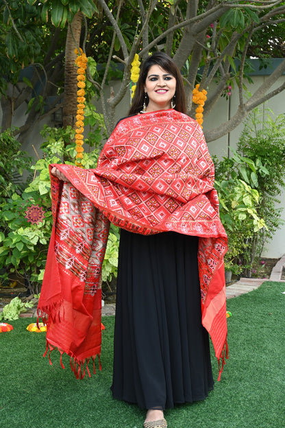 Patola Silk Dupatta - Urban Roots
