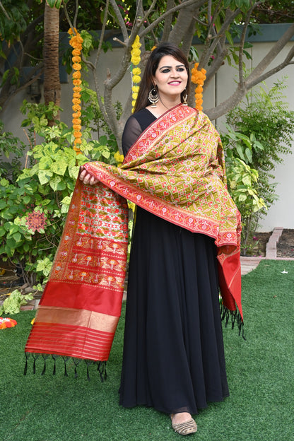 Patola Silk Dupatta - Urban Roots