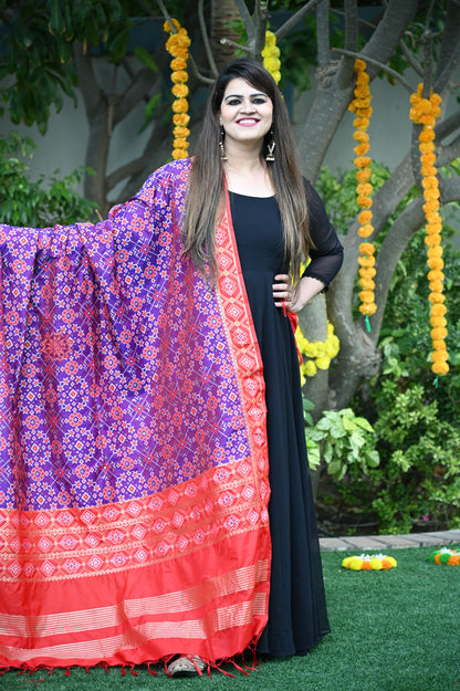 Patola Silk Dupatta - Urban Roots