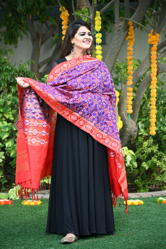 Patola Silk Dupatta - Urban Roots