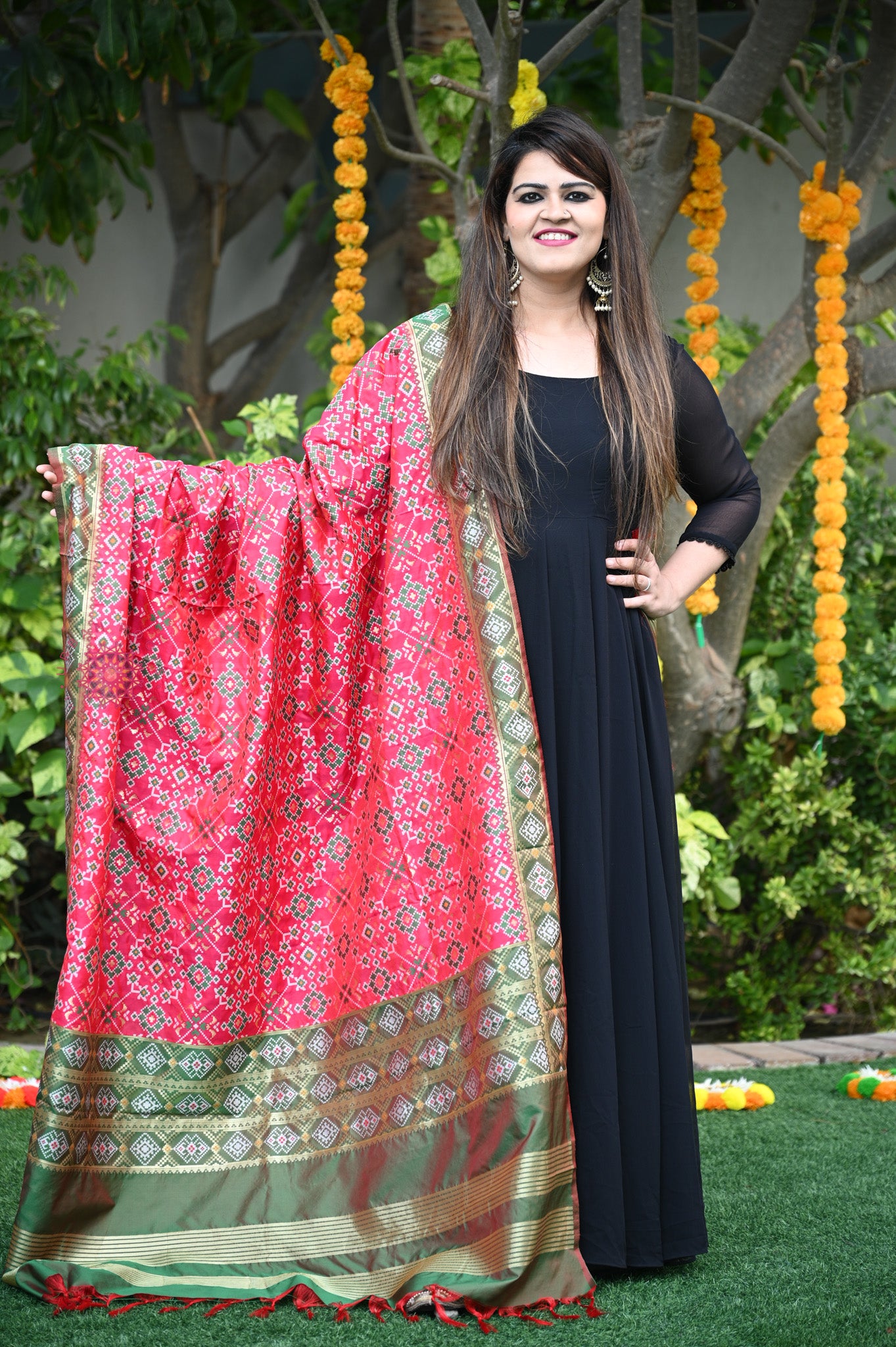 Patola Silk Dupatta - Urban Roots