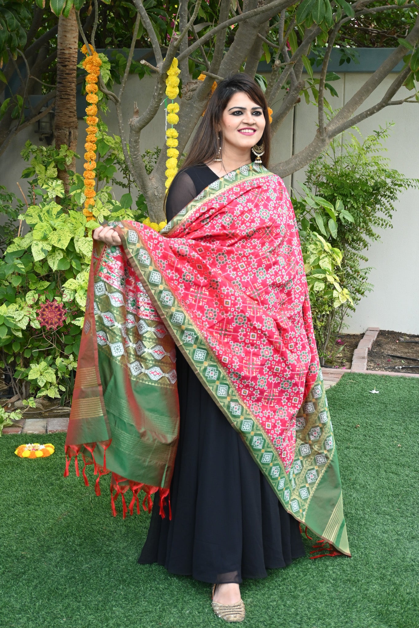 Patola Silk Dupatta - Urban Roots