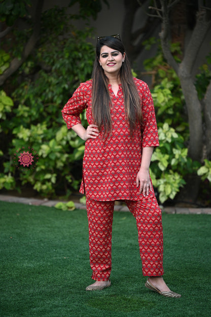 Cotton Printed Co-ord Set