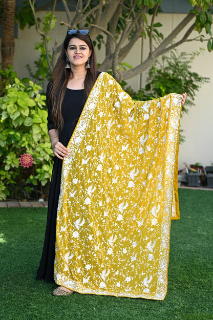 Parsi Gara Embroided Georgette Dupatta