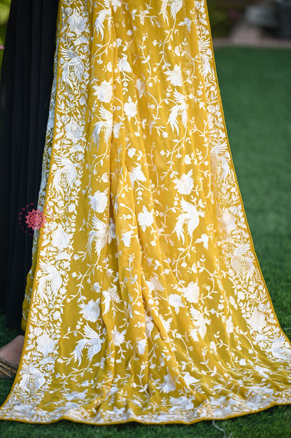 Parsi Gara Embroided Georgette Dupatta