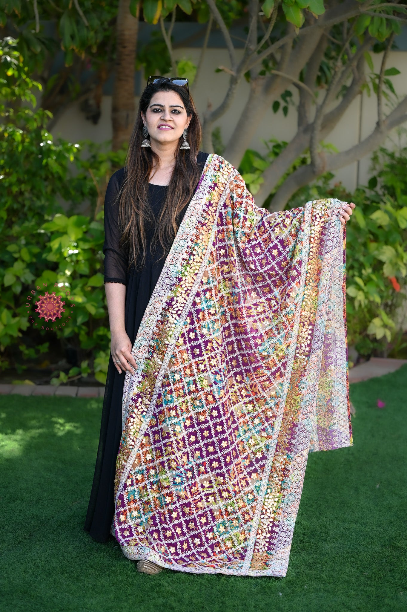 Gota Work Georgette Dupatta