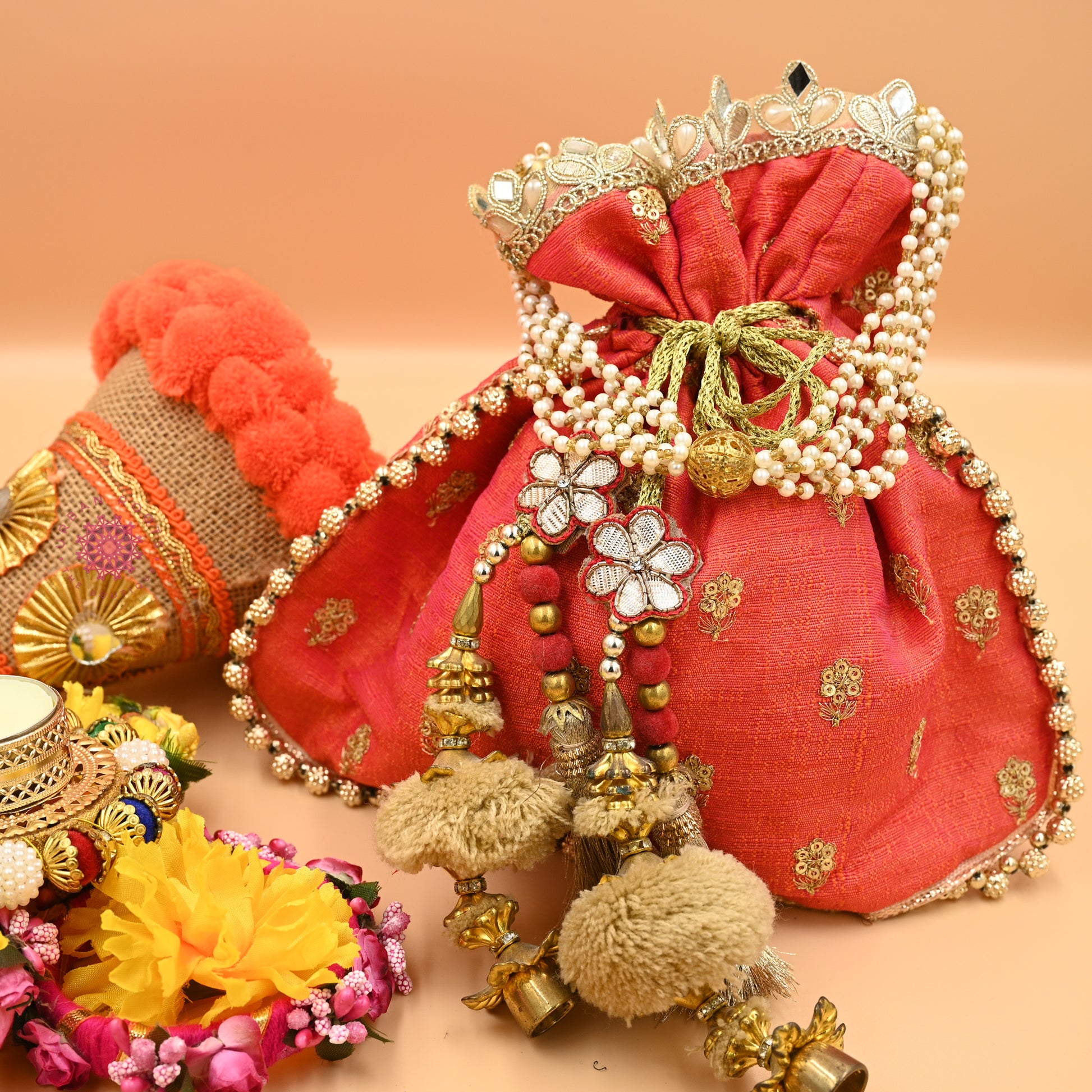 Festive Hand Potli / Hand Purse - Urban Roots