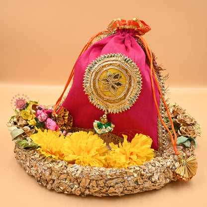 Gota Potli Gifting Bag Pink - Urban Roots