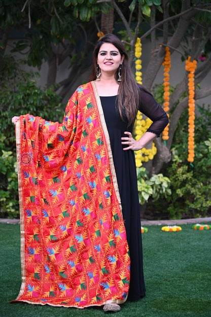 Chinon Phulkari Dupatta - Urban Roots