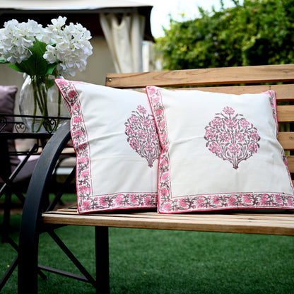 Hand Block Printed Cushion Cover (Set of 2) - Urban Roots
