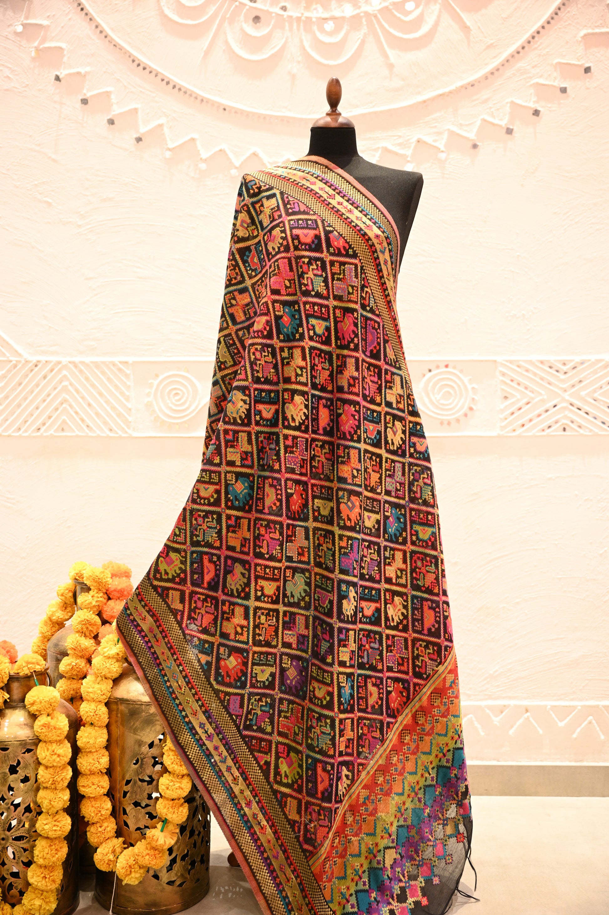 Pure Patola Silk Dupatta - Urban Roots