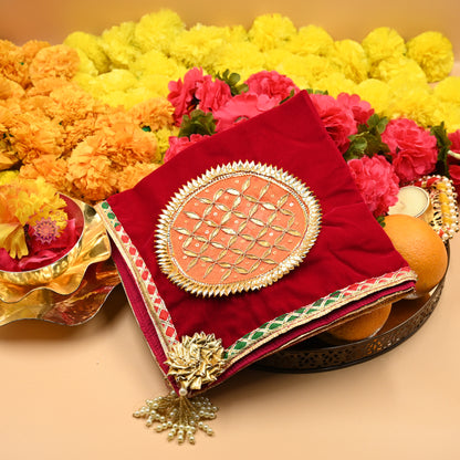Thaal Cover Thaal Posh Velvet Fabric - Urban Roots